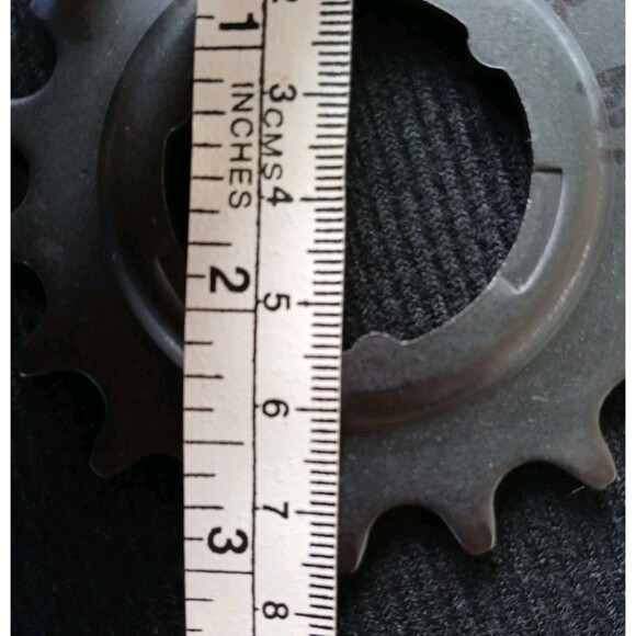 VINTAGE KJ18 BLACK BIKE BICYCLE COG COASTER BRAKE COG 18T 3/32" BRAKE HUB #2 - Picture 3 of 3